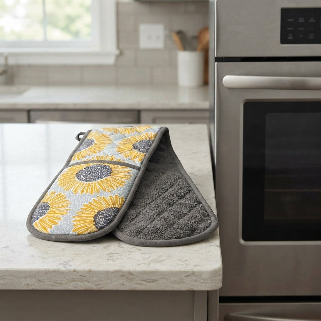 Artisan Flower Double Oven Gloves