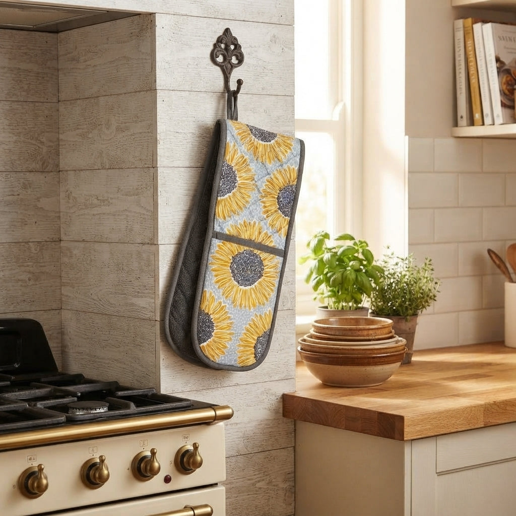 Artisan Flower Double Oven Gloves