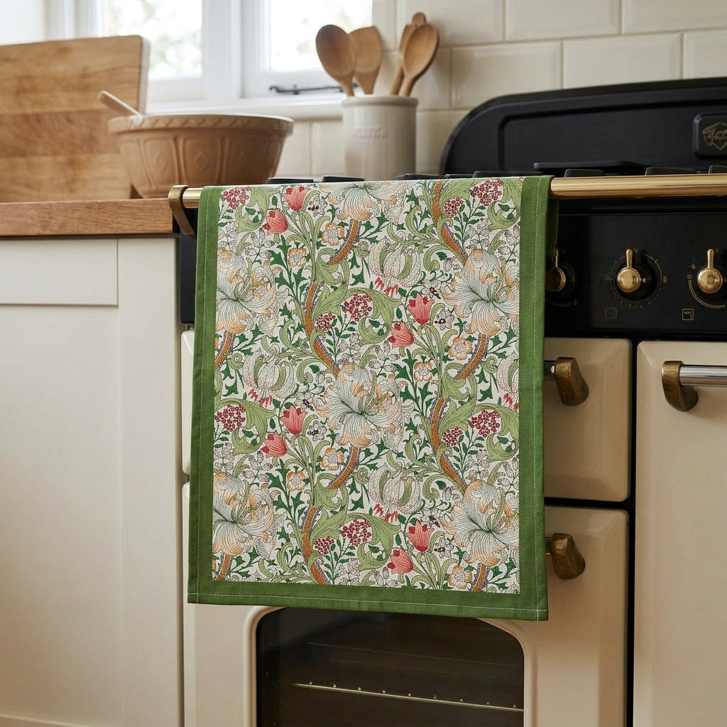 William Morris Golden Lily Cotton Tea Towel